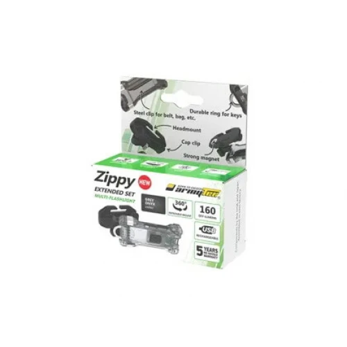 Наключный фонарь Armytek Zippy Extended Set (Grey Onyx) в Ставрополе